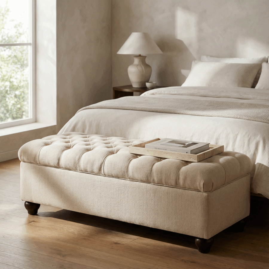Deep Buttoned Storage