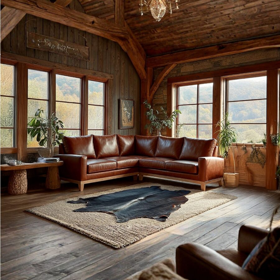 Kloof Corner Suite In Leather