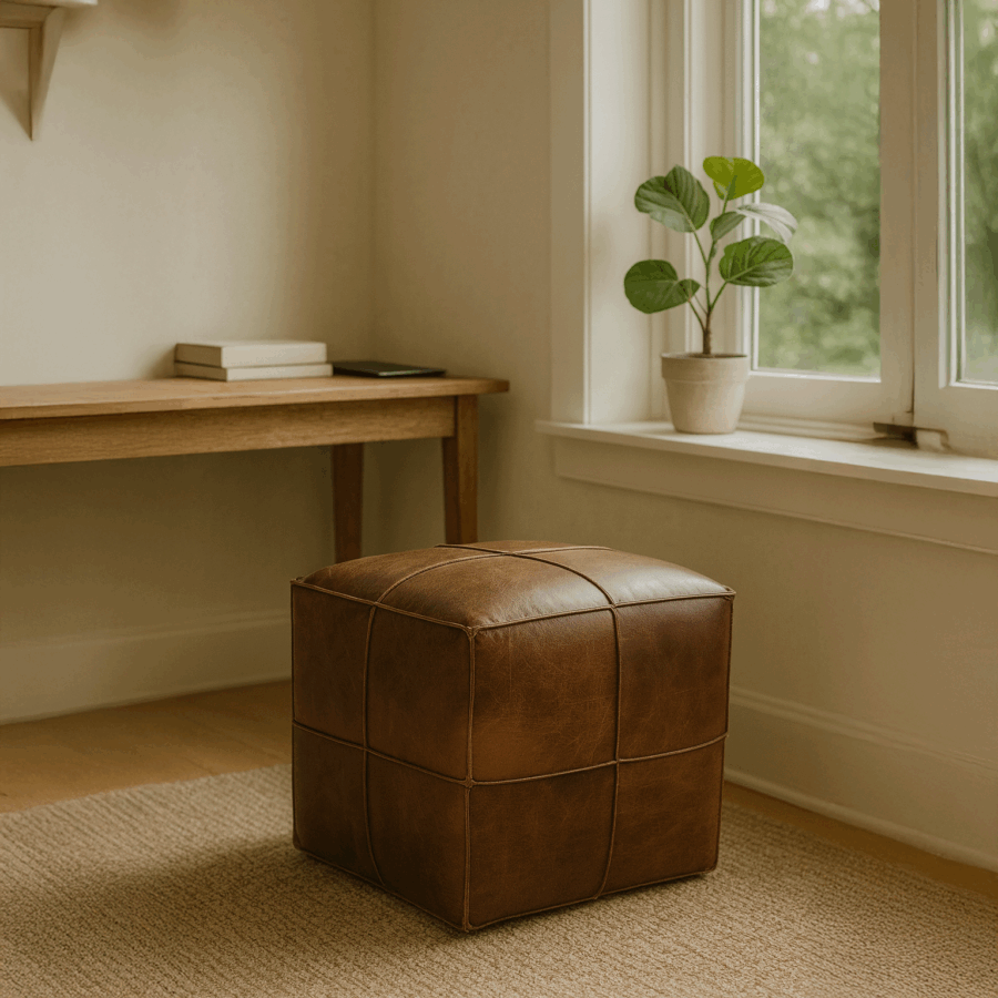 RUSTICA LEATHER CUBE