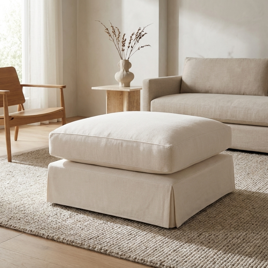 Slipcover Ottoman
